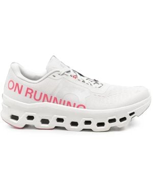 On Shoes Cloudmster Logo-Print Sneakers - White
