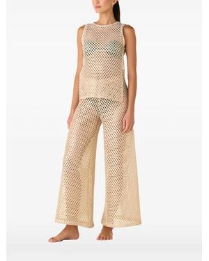 Palmacea Open-Knit Top - Natural