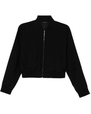 Kiki de Montparnasse Zip-Up Bomber Jacket - Black
