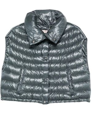 Herno Quilted High-Neck Gilet - Grey