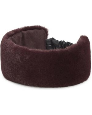 Apparis Eleni Faux-Fur Headband - Brown