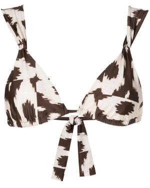Lenny Niemeyer Ikat Bikini Top - Natural