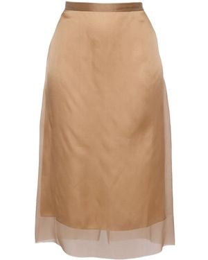JNBY Layered A-Line Skirt - Natural
