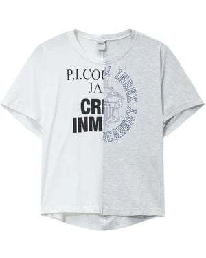 Protocol Index T-Shirt À Logo Imprimé - Grey