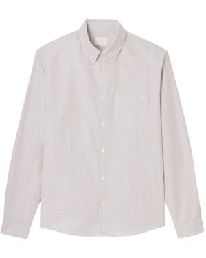 A.P.C. Striped Button-Down Shirt - White