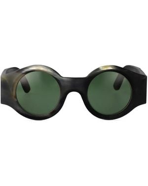 Rigards Rg00Uw16 Round-Frame Sunglasses - Green