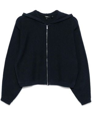 Theory Hooded Zip-Up Jacket - Blue