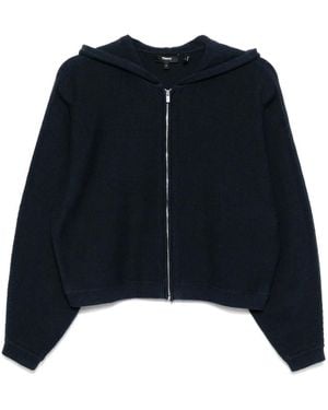 Theory Hooded Zip-Up Jacket - Blue