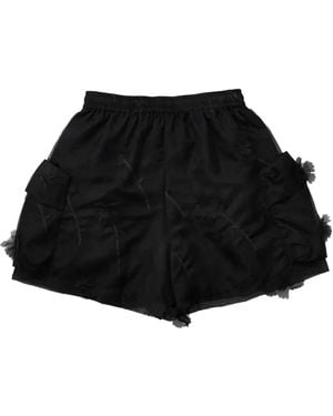 Simone Rocha Shorts Cargo Carnation - Nero