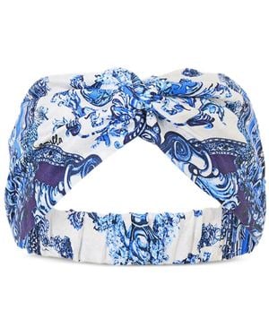 CAMILLA Serre-Tête Tressé Torsadé - Blue