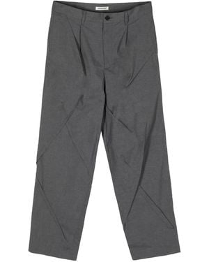 Undercover Pantalones rectos con costuras - Gris