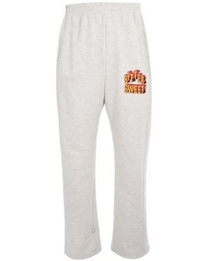 Tee Library Bittersweet Graphic-Print Track Pants - White