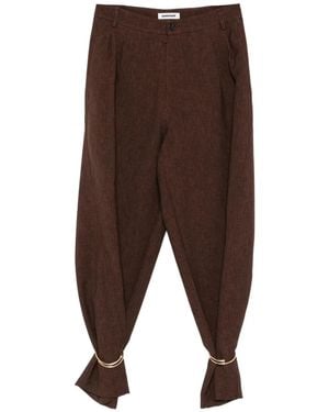 DARKPARK Ring-Cuff Pants - Brown