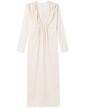 AZ FACTORY Gerafftes Aphrodite Midikleid - Weiß