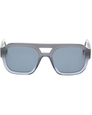 Andy Wolf Pilot-Frame Sunglasses - Blue