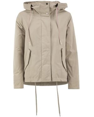Herno Hooded Padded Jacket - Natural