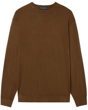 Brooks Brothers Crew-Neck Jumper - Brown