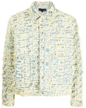 Who Decides War Barren Distressed Denim Jacket - White