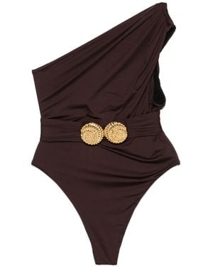 Balmain Asymmetrisch Badpak - Bruin