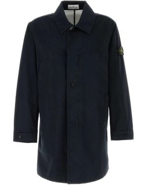 Stone Island Cotton Coat - Blue