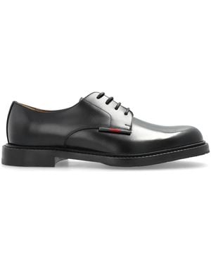 Gucci Web-Detail Derby Shoes - Black