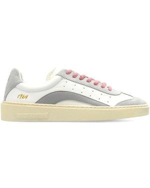 DSquared² Perforated Panelled Trainers - White