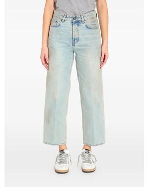 Haikure Betty Soft Stained Sky Stained Denim Jeans - Blue