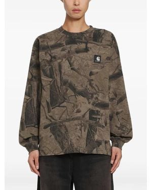 Carhartt Feather Tree Long-Sleeve T-Shirt - Gray