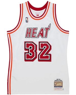 Mitchell & Ness X Nba Miami Heat Shaquille On'Neal 2007/08 Swingman Jersey - Red