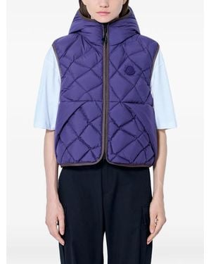 Moncler Armella Hooded Gilet - Blue