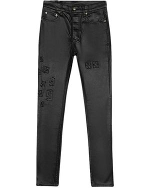 Ksubi X Juice Wrld 999 Waxed Slim-Fit Jeans - Black