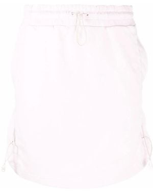 McQ Draped Cotton Miniskirt - White