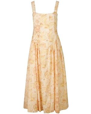 Kate Ford Abito Da Sera Peonia Bodige Gown A Fiori - Metallizzato