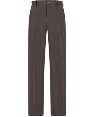 PT Torino Micheal Pinstripe Trousers - Grey