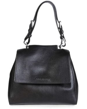 Orciani Sveva Grain-Leather Tote Bag - Black