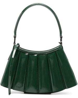 Lacoste Small Lenglen Pleated Shoulder Bag - Green