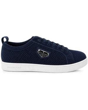 Philipp Plein Baskets À Design Perforé - Blue