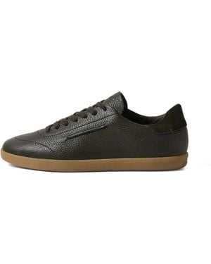 ZEGNA Baskets 232 En Cuir Foncé - Green