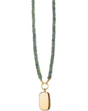 Monica Rich Kosann Britt Sapphire Locket Necklace - Metallic
