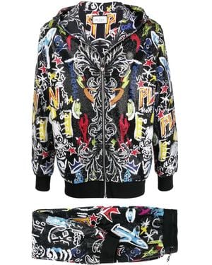 Philipp Plein Stones Tracksuit Set - Grey