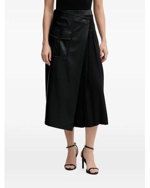 Sisley Wrap Mid Skirt - Black