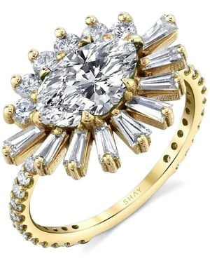 SHAY Evil Eye Diamond Cocktail Ring - Metallic