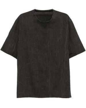 DEVOA Camiseta De Algodón A Paneles - Negro