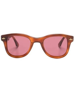 Sestini Eyewear Dieci Tortoiseshell-Effect Sunglasses - Pink