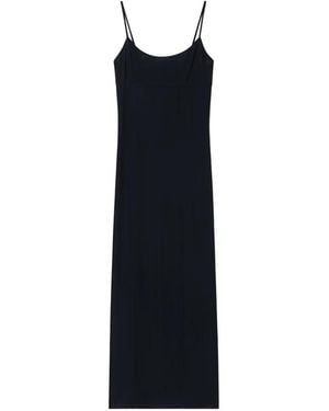 Emporio Armani Spaghetti-Strap Maxi Dress - Black