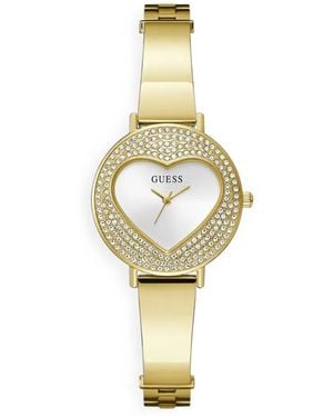 Guess Goldfarbene Armbanduhr - Mettallic