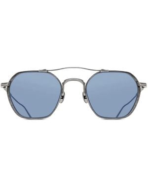 Matsuda Occhiali Da Sole Con Montatura Stile Pilota - Blu