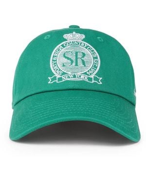 Sporty & Rich Embroidery Baseball Cap - Green