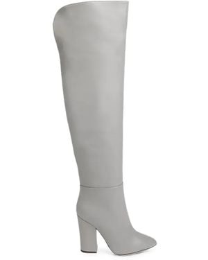 Sergio Rossi Scarlett Over-The-Knee Boots - Grey