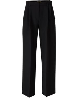 KHAITE High Waist Plooibroek - Zwart